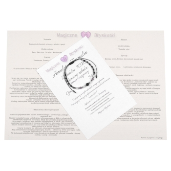 Bransoletka celebrytka TURMALIN + znak zodiaku RYBY zodiak TZ12